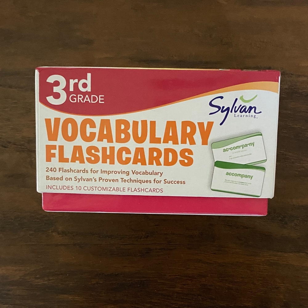 Sylvan Learning 240 3rd Grade Vocabulary Flashcards